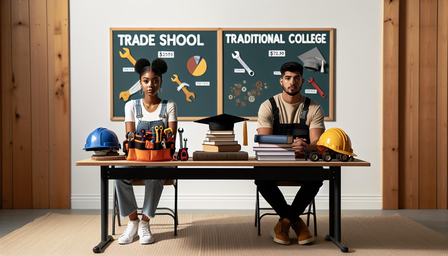 Comparison of Trade School vs. Traditional College Costs