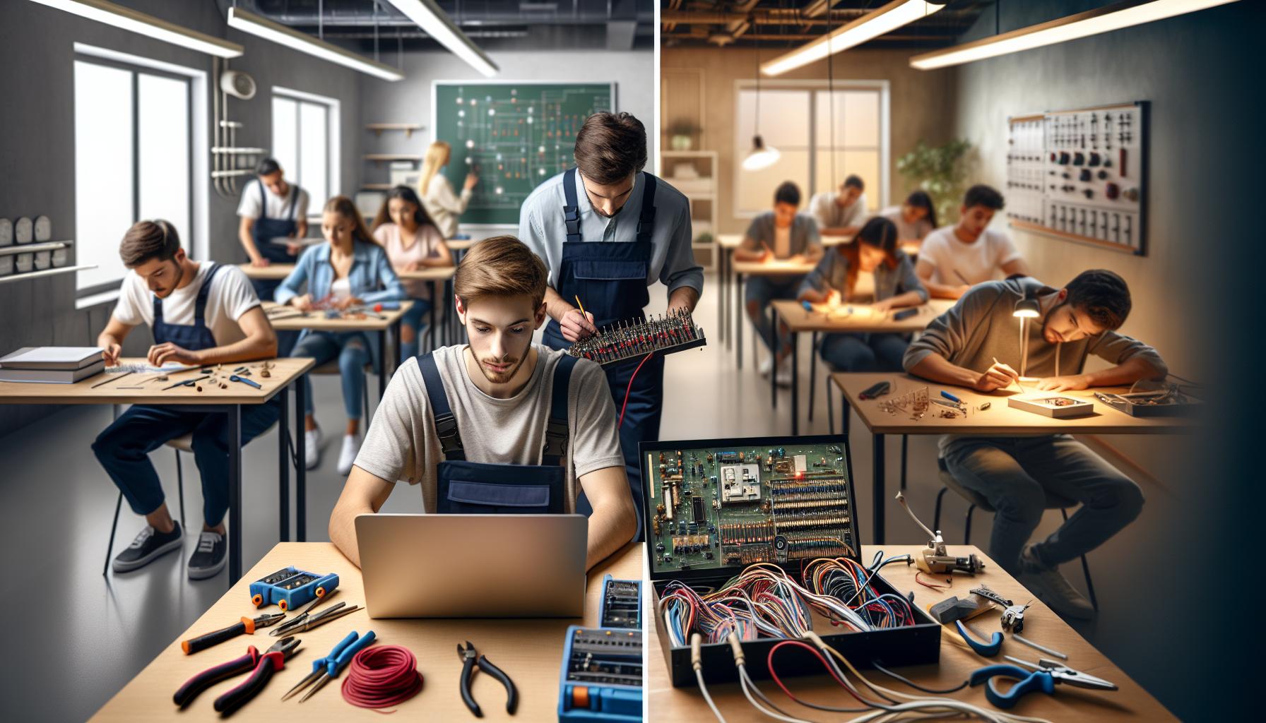 Comparing In-Person vs Online Electrician Schools