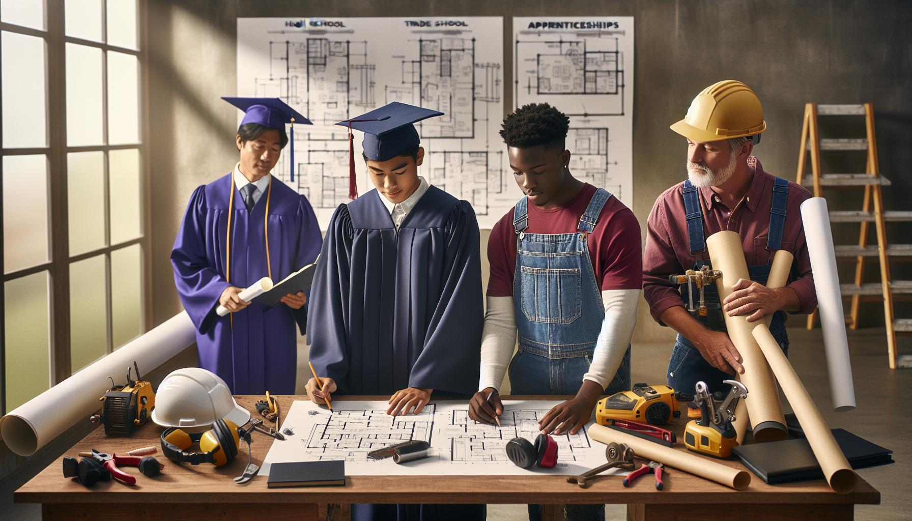 Educational Pathways: High School, Trade Schools, and Apprenticeships